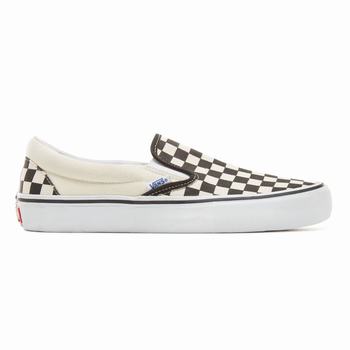 Damske Slip On Tenisky Vans Checkerboard Pro Čierne Biele VA24JANZU